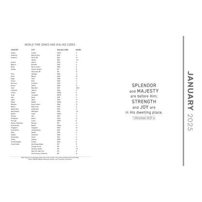 2025 A4 Executive Daily Planner – For I Know the Plans I Have for You