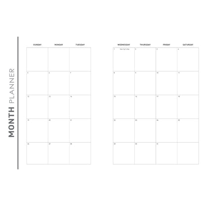2025 A4 Executive Daily Planner – For I Know the Plans I Have for You