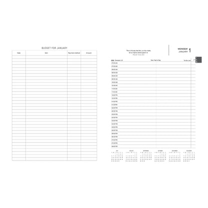2025 A4 Executive Daily Planner – For I Know the Plans I Have for You