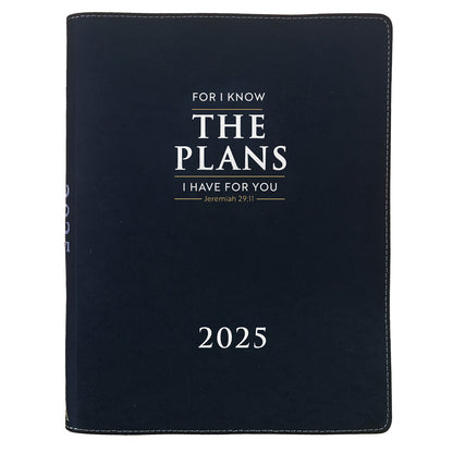 2025 A4 Executive Daily Planner – For I Know the Plans I Have for You