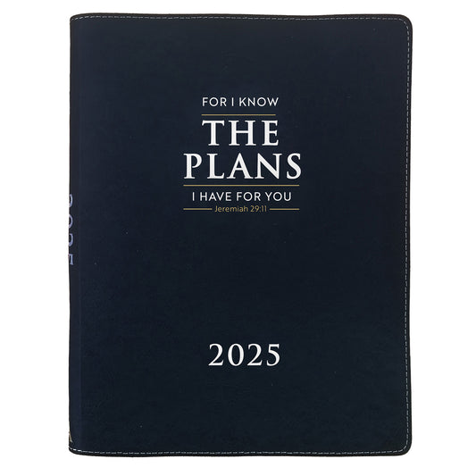 2025 A4 Executive Daily Planner – For I Know the Plans I Have for You