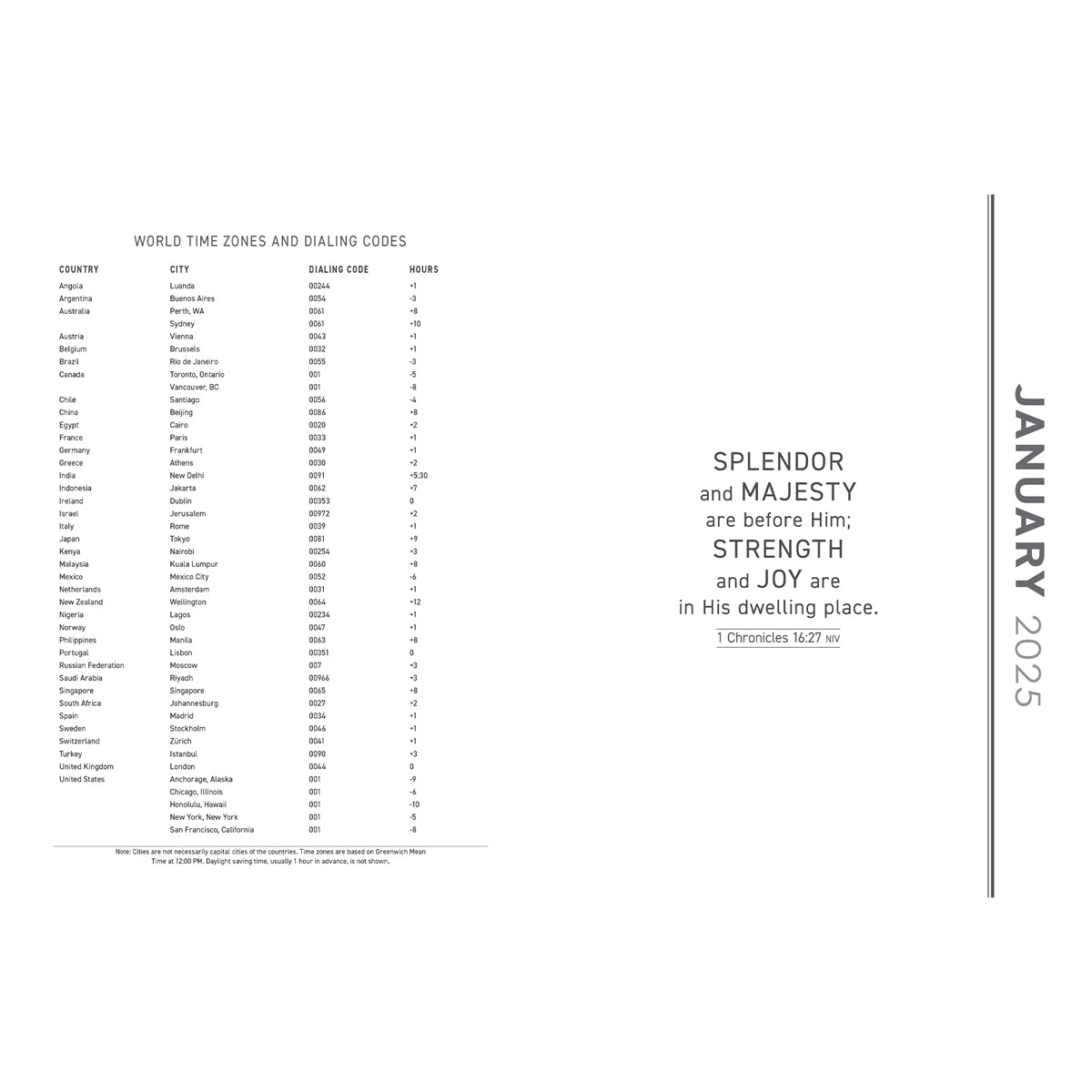 2025 A4 Executive Daily Planner – A Time for Everything