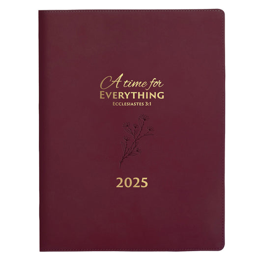 2025 A4 Executive Daily Planner – A Time for Everything