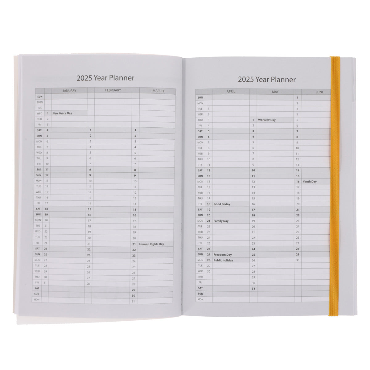 2025 A5 Daily Planner – Africanicity