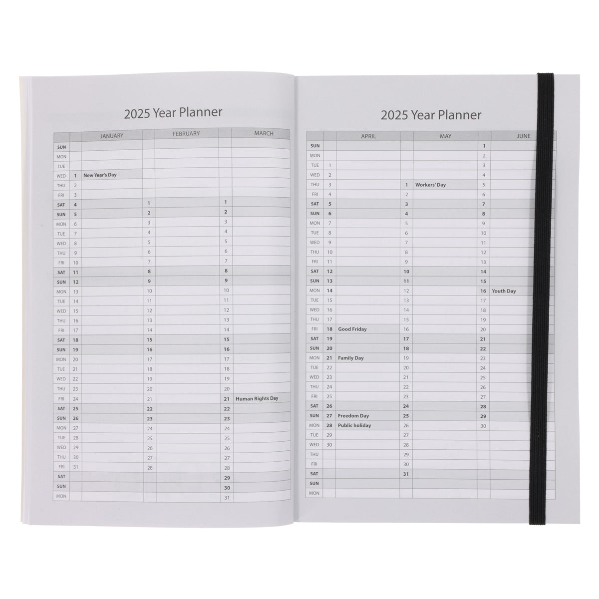 2025 A5 Daily Planner – Geo Fox