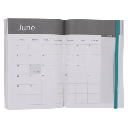 2025 A5 Daily Planner – Abstract David