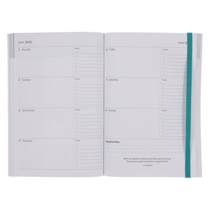 2025 A5 Daily Planner – Abstract David
