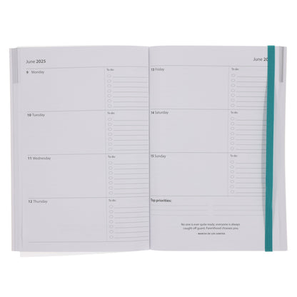 2025 A5 Daily Planner – Abstract David