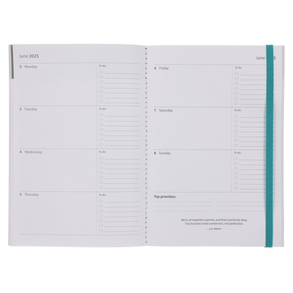 2025 A5 Daily Planner – Twisted Foliage