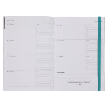 2025 A5 Daily Planner – Twisted Foliage
