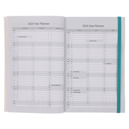 2025 A5 Daily Planner – Twisted Foliage